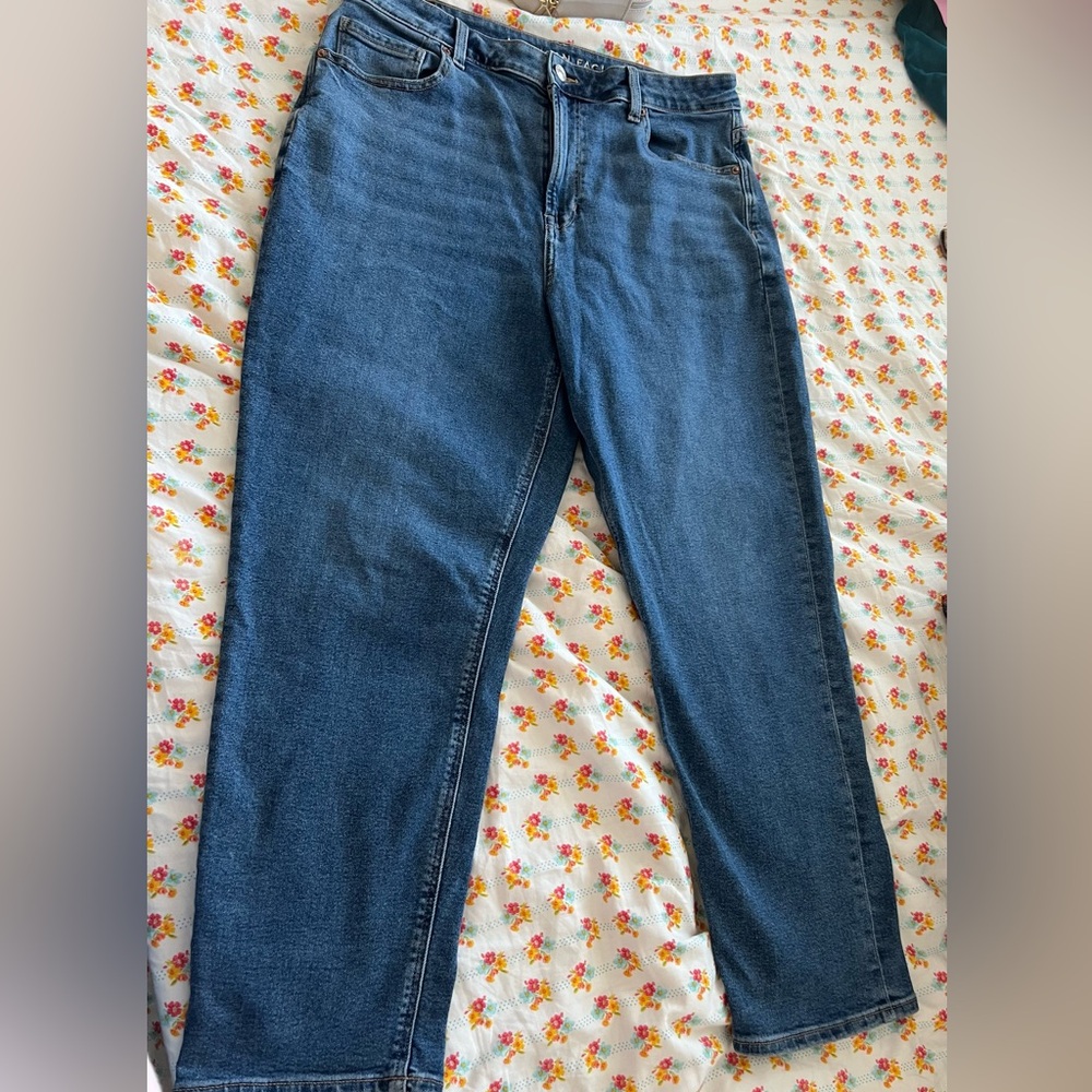 Denim blue jeans